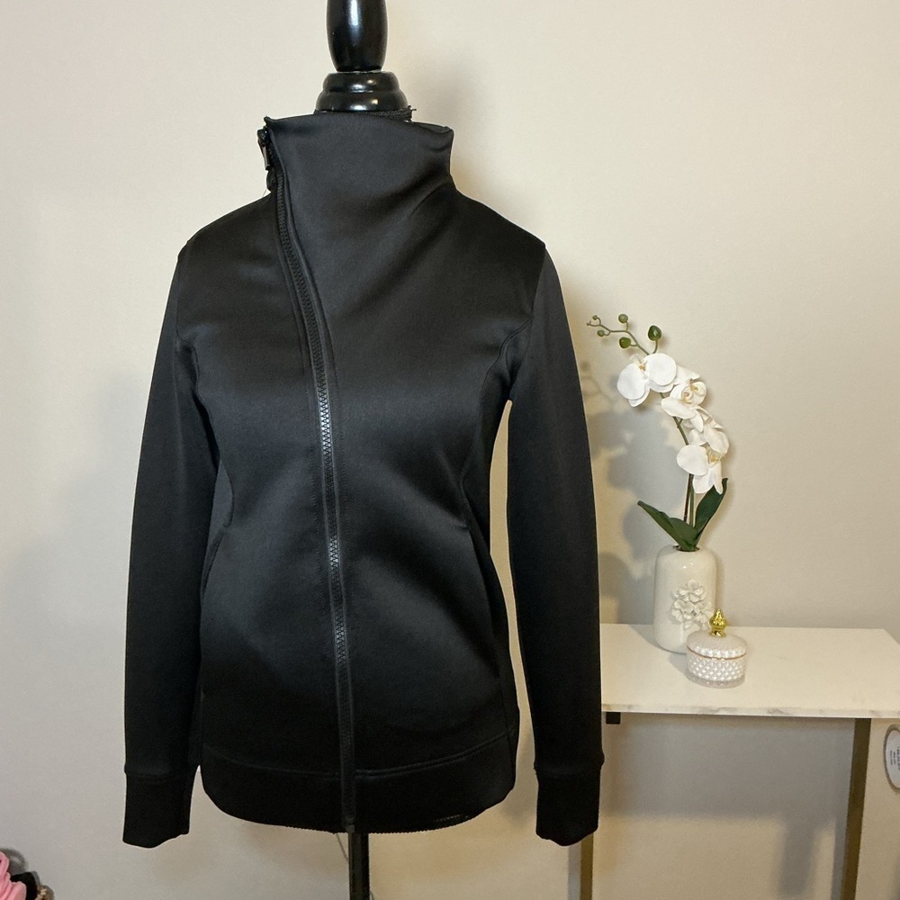 Simply Vera Verawang Women's Black High-Neck Jacket - Picture 2 of 8